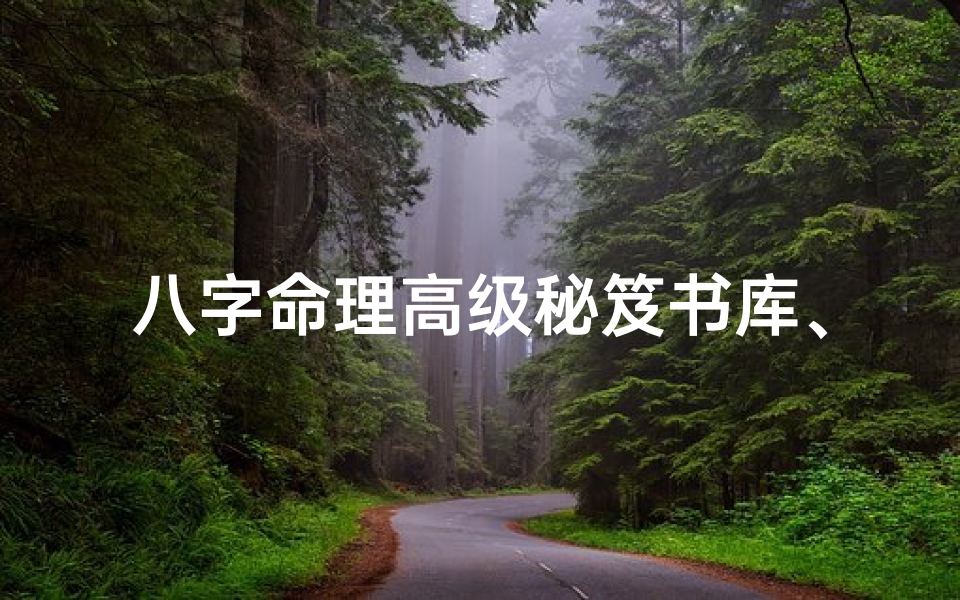 八字命理高级秘笈书库、八字命理秘诀书