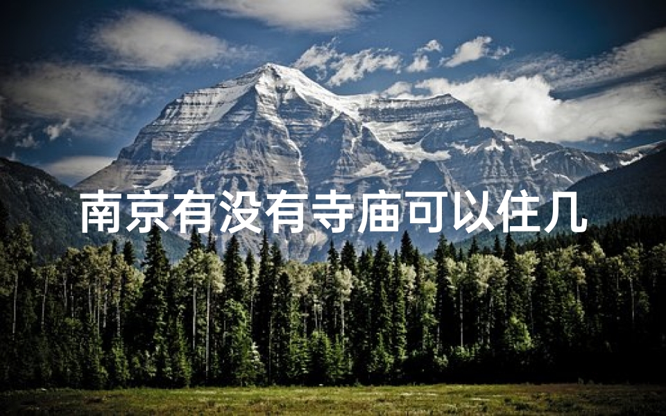 南京有没有寺庙可以住几日_南京寺庙游玩,这样穿搭才得体