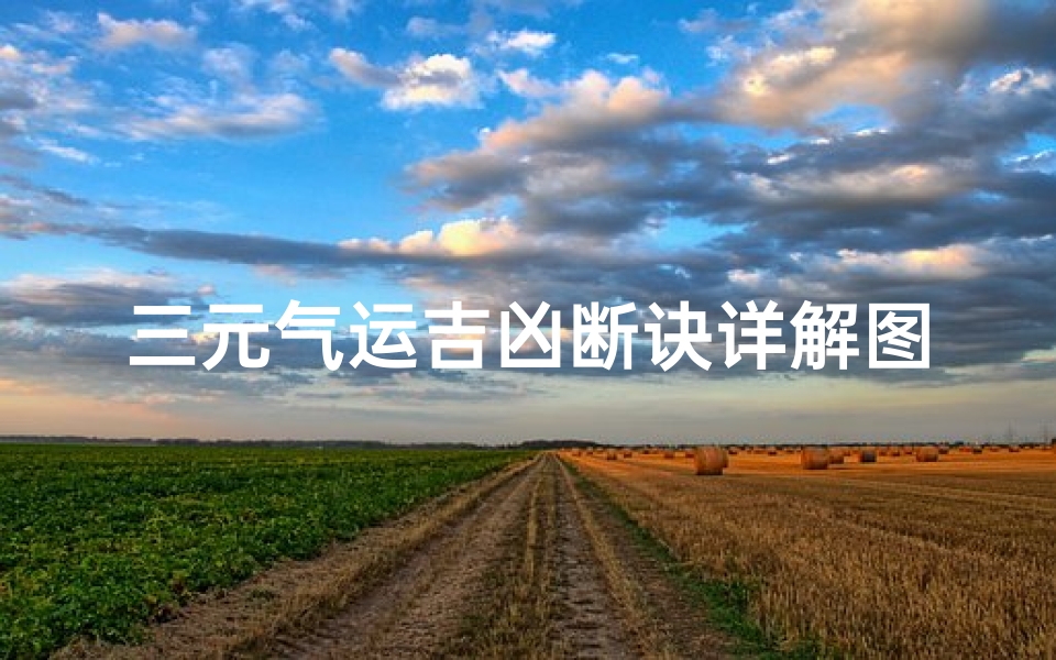 三元气运吉凶断诀详解图,《三元气运吉凶断诀详解图揭秘》