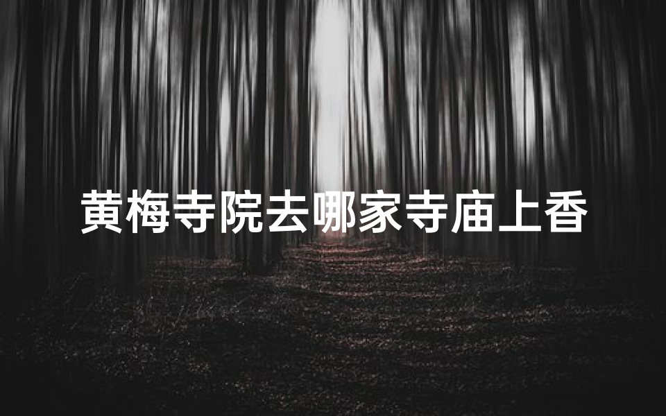 黄梅寺院去哪家寺庙上香最灵验-黄梅寺院香客必去：揭秘热门寺庙上香地