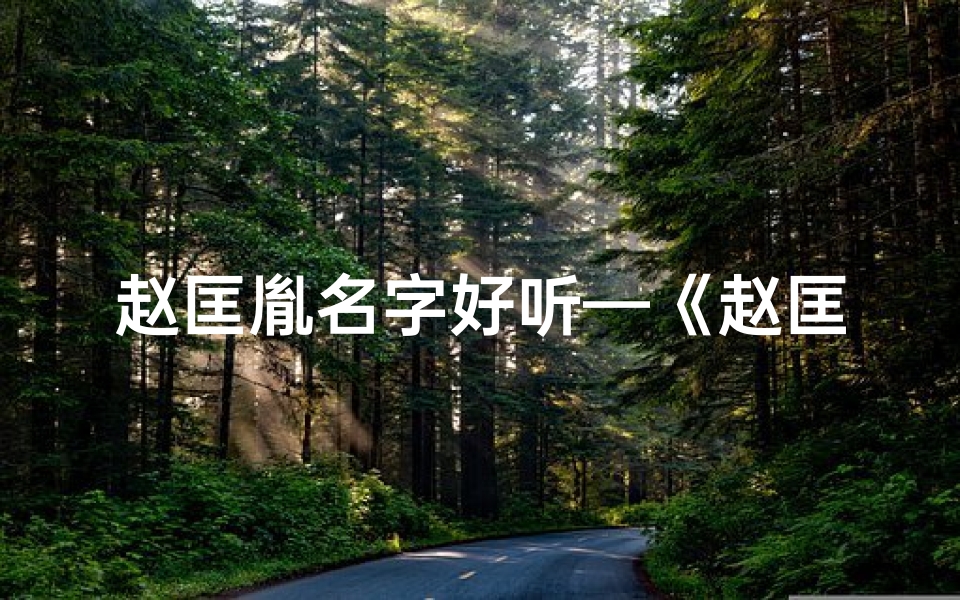赵匡胤名字好听—《赵匡胤:小孩起名背后的历史智慧》