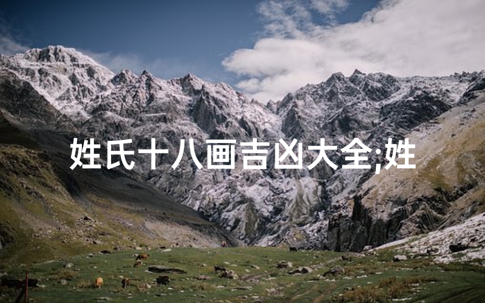 姓氏十八画吉凶大全;姓氏18画
