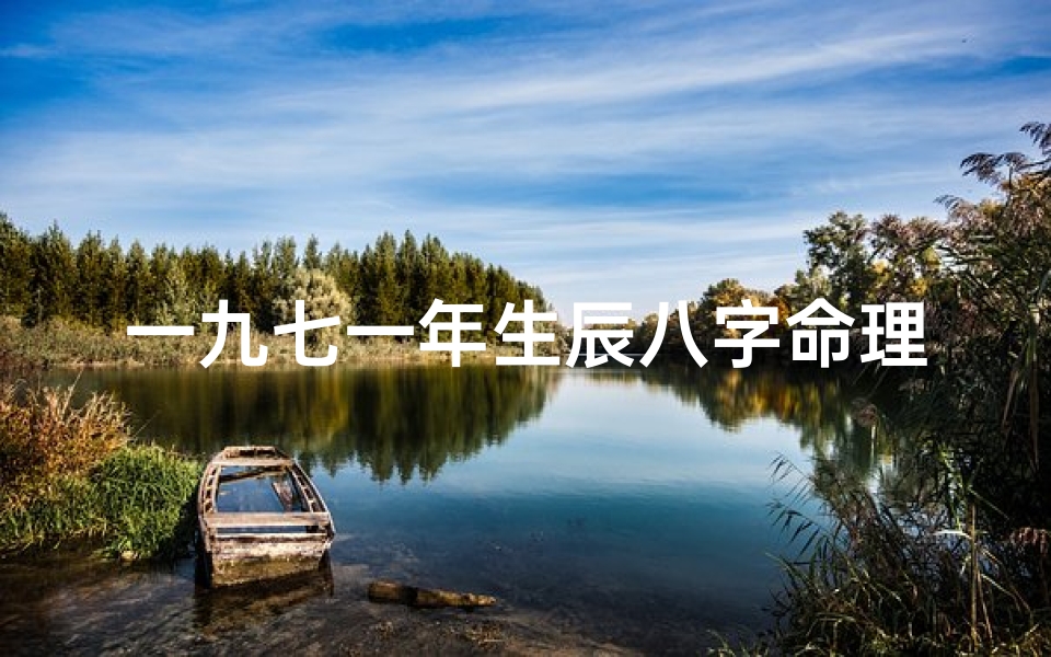 一九七一年生辰八字命理(命理请教1)