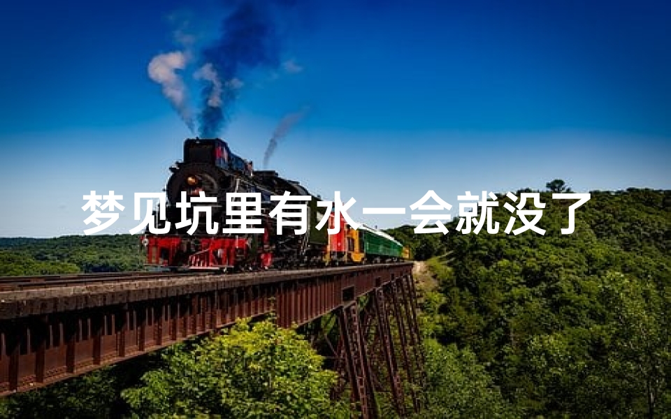 梦见坑里有水一会就没了(梦见坑里有水一会就没了什么预兆)