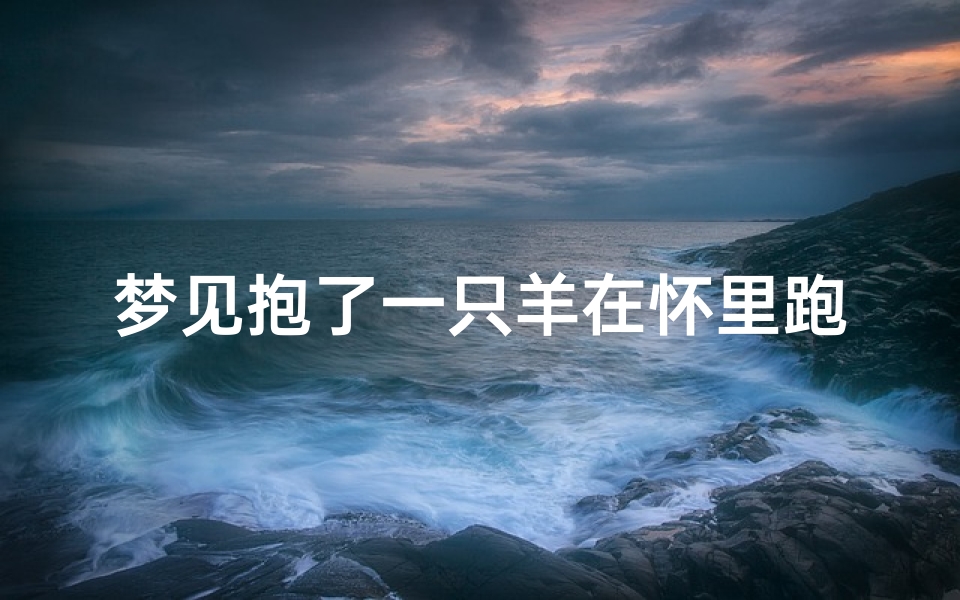 梦见抱了一只羊在怀里跑、梦见怀里抱只温顺的羊