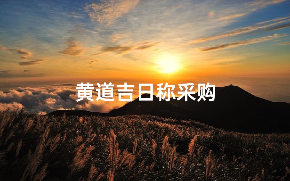 黄道吉日称采购