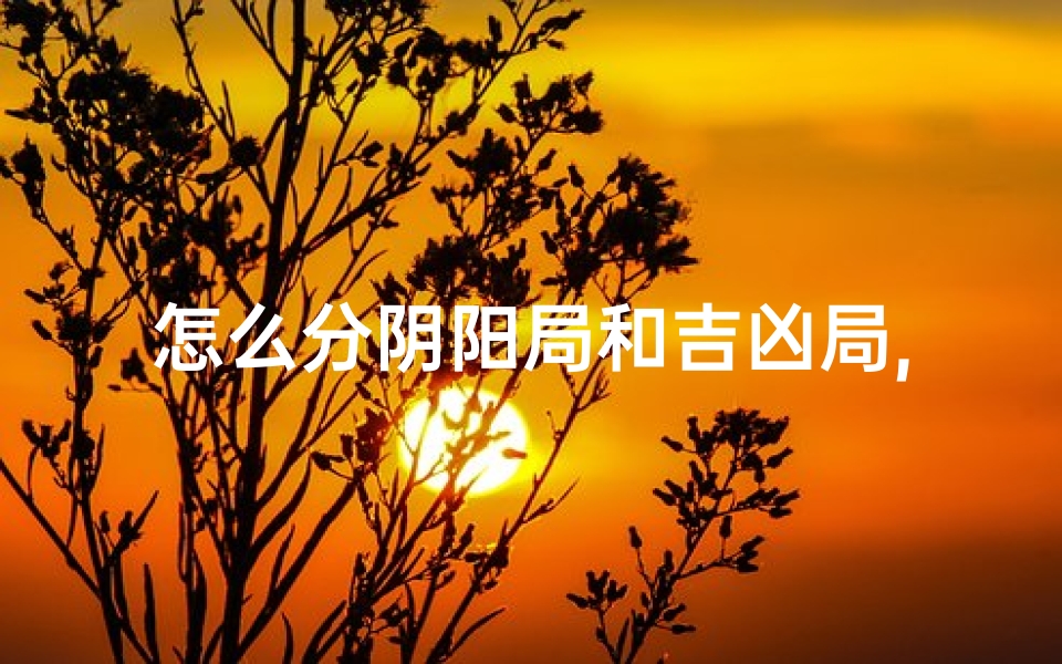 怎么分阴阳局和吉凶局,《阴阳吉凶局辨析指南》