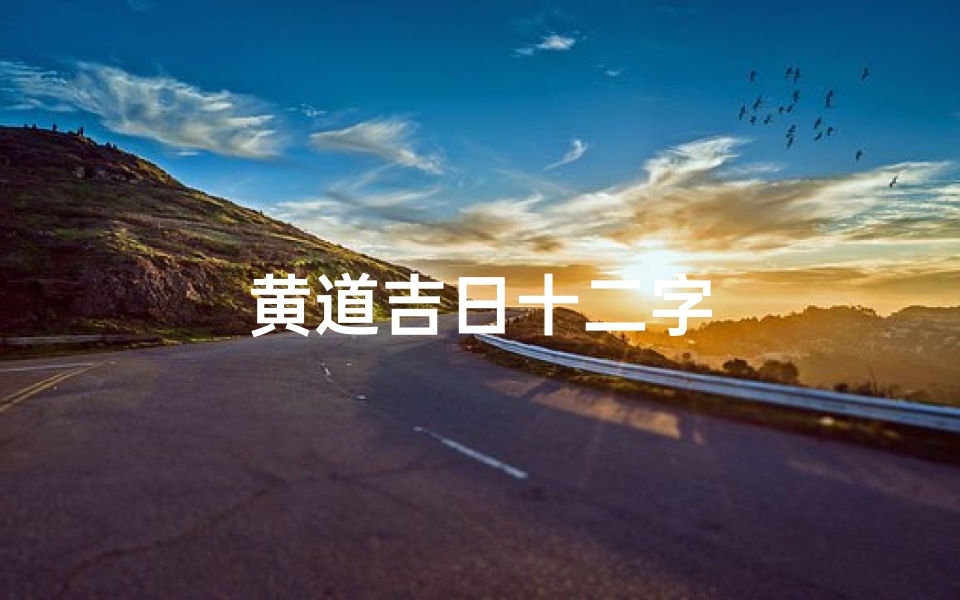 黄道吉日十二字