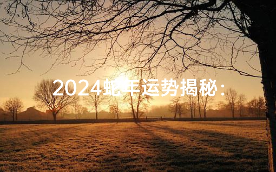 2024蛇年运势揭秘:运势起伏大揭秘