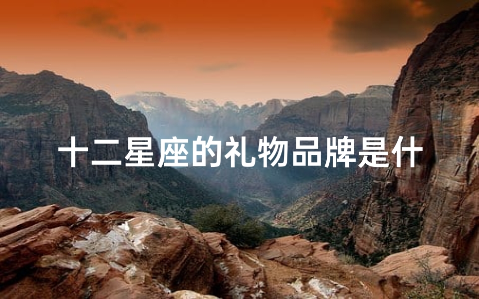 十二星座的礼物品牌是什么(十二星座送什么礼物好)