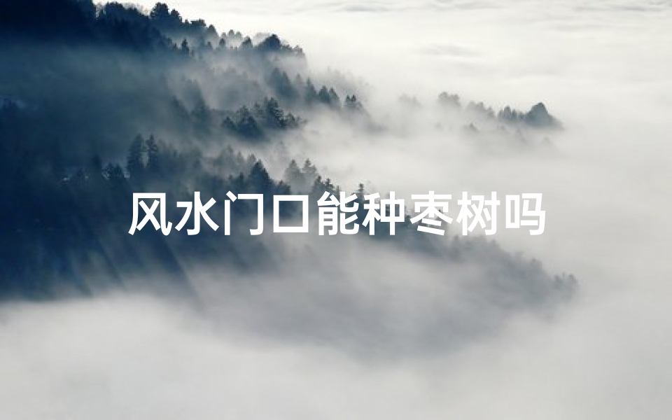 风水门口能种枣树吗
