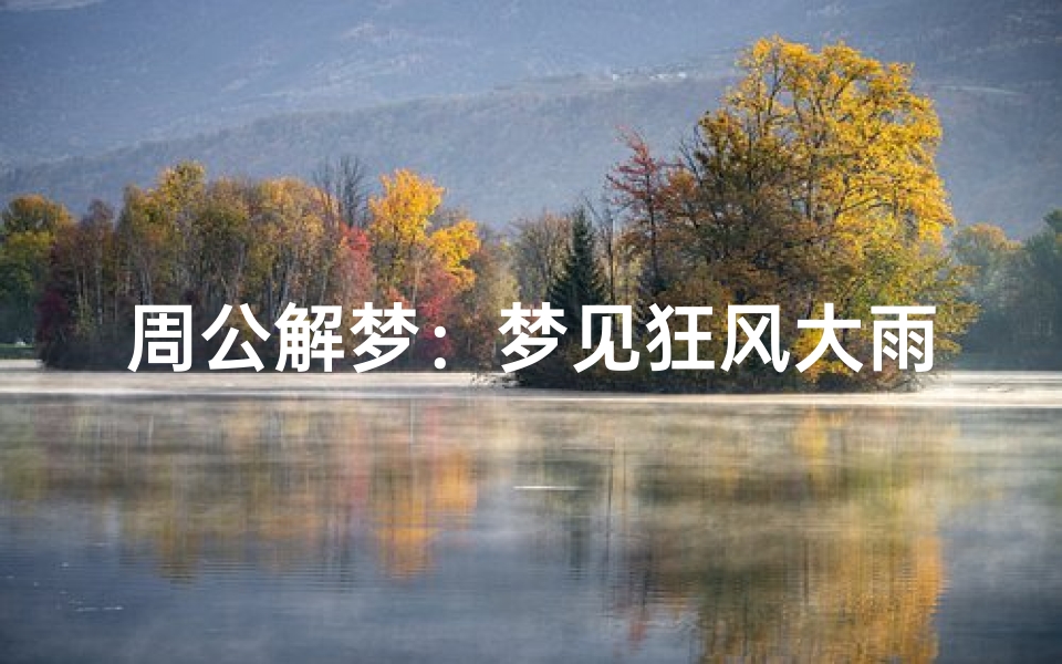 周公解梦:梦见狂风大雨的深层含义解析