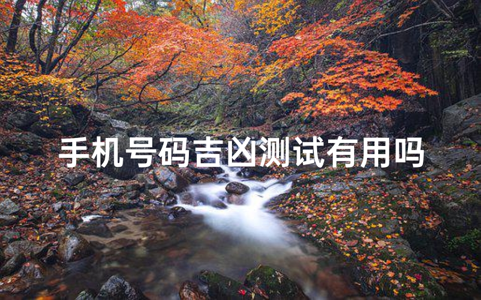 手机号码吉凶测试有用吗(测手机号吉凶有用吗)-海瑞算卦网
