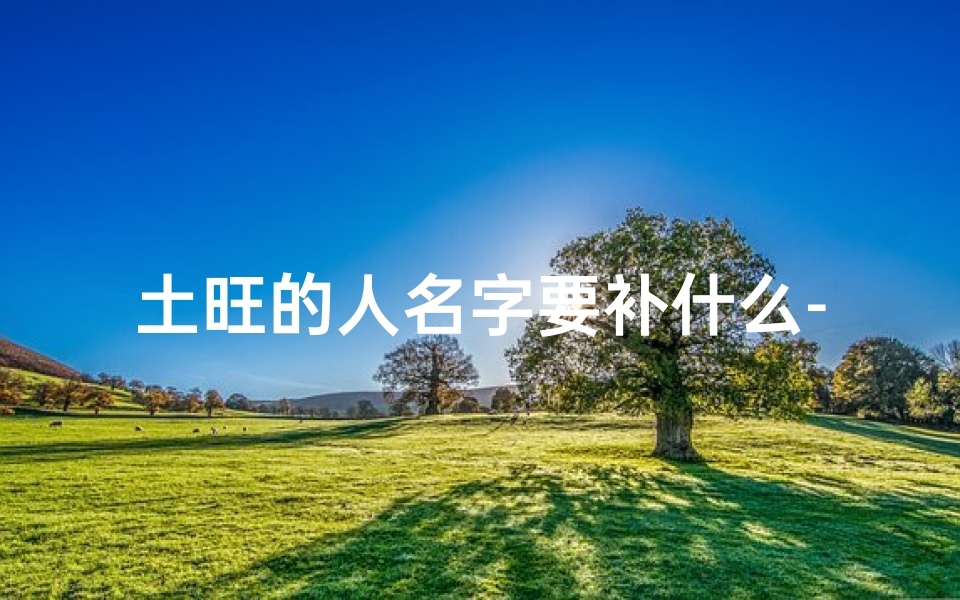 土旺的人名字要补什么-八字土旺如何化解吉凶之道