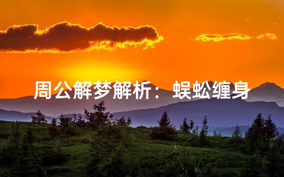 周公解梦解析:蜈蚣缠身梦境的多维度解读