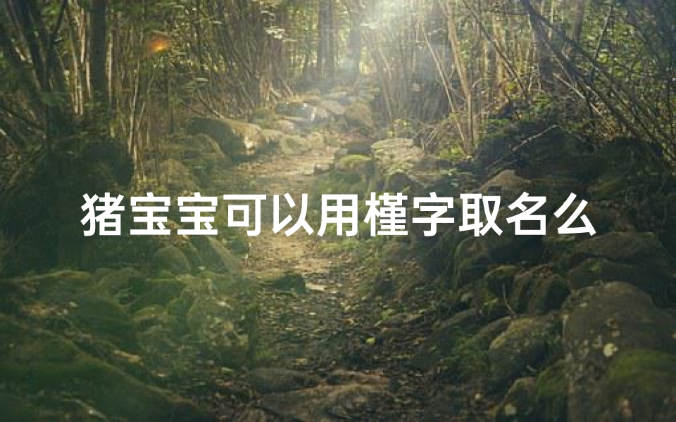 猪宝宝可以用槿字取名么(《猪宝宝取名新潮流:槿字命名受欢迎》)