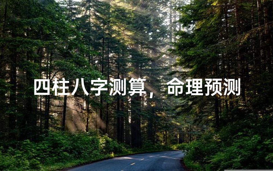 四柱八字测算,命理预测与人生轨迹分析