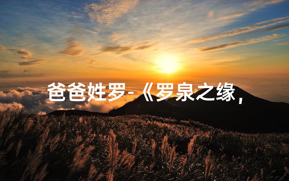 爸爸姓罗-《罗泉之缘,宝宝名字里的温馨故事》