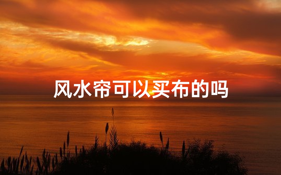 风水帘可以买布的吗