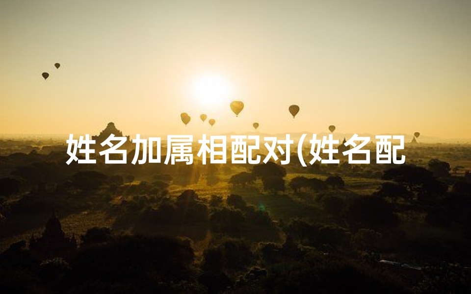 姓名加属相配对(姓名配对测试爱情)