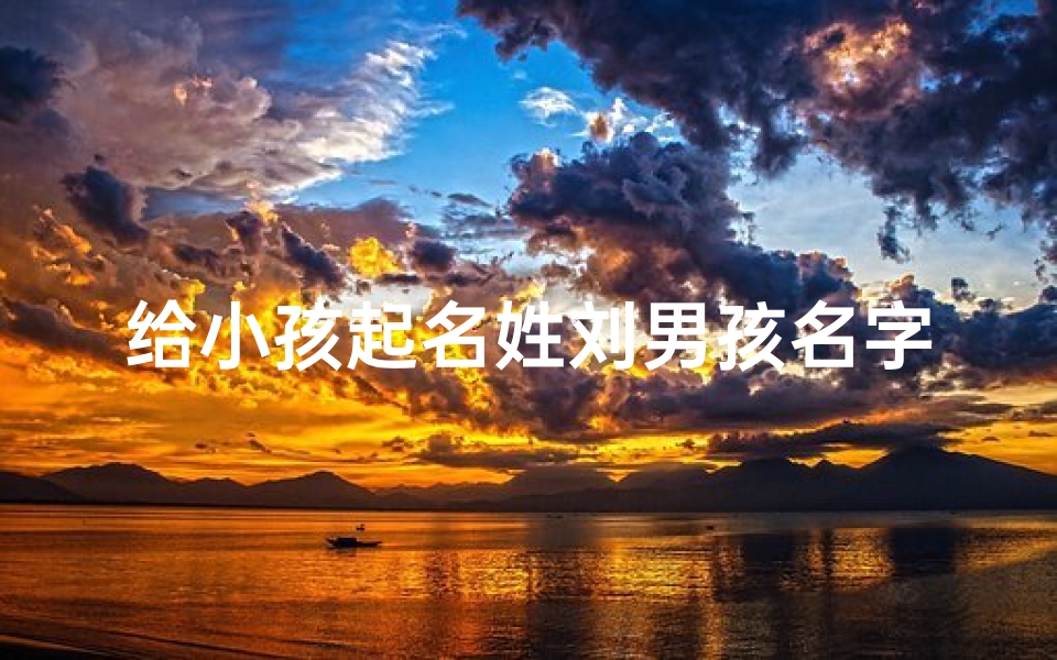 给小孩起名姓刘男孩名字、男孩姓刘起什么名字好