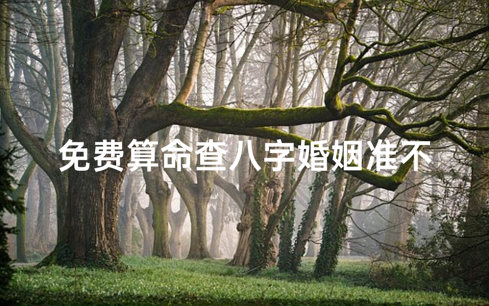 免费算命查八字婚姻准不准(算命免费 生辰八字 婚姻,事业准吗 )
