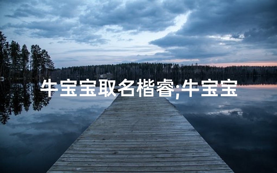 牛宝宝取名楷睿;牛宝宝楷睿：智慧与力量并存的小天使
