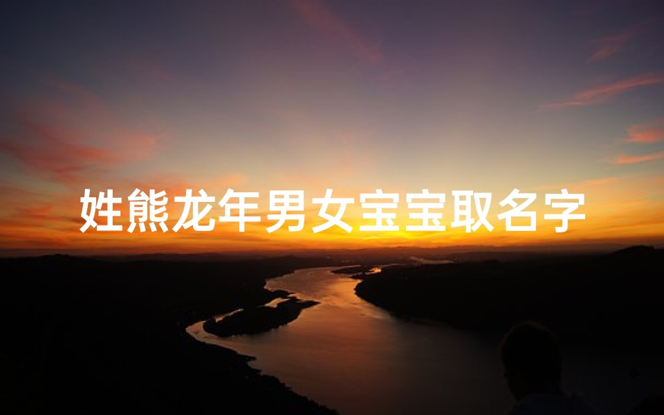 姓熊龙年男女宝宝取名字