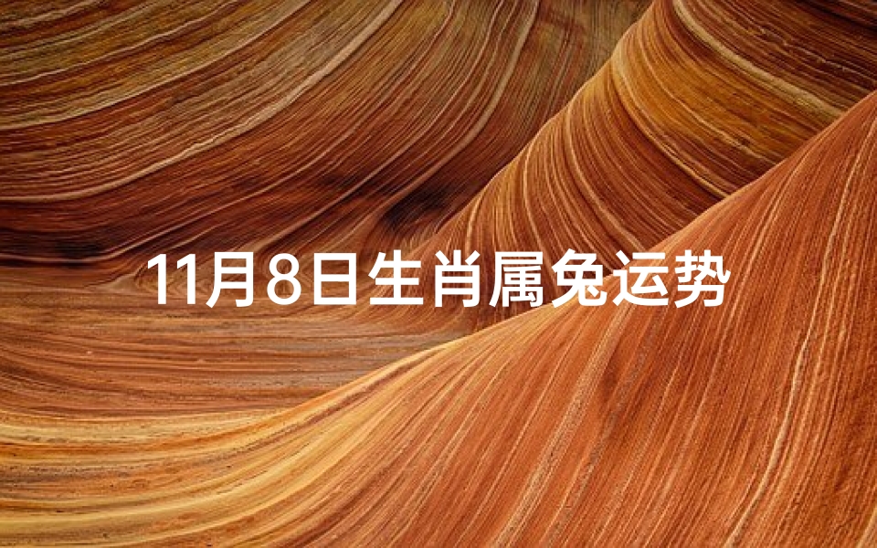 11月8日生肖属兔运势