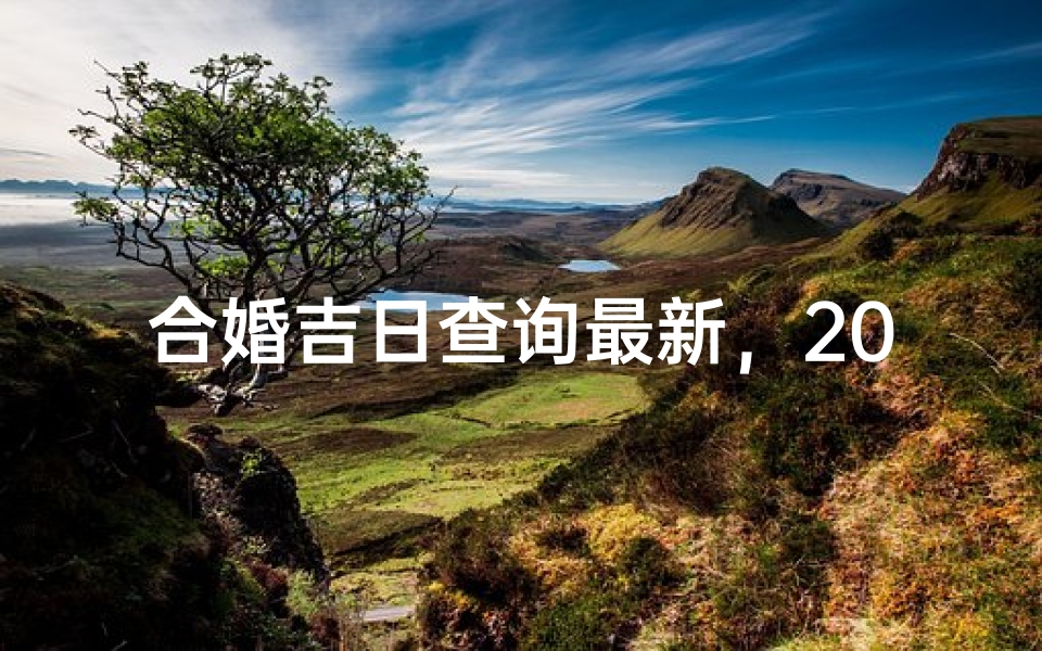 合婚吉日查询最新,2024年最佳婚嫁日期推荐