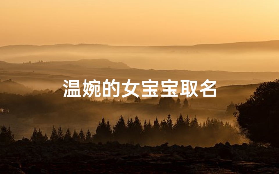 温婉的女宝宝取名