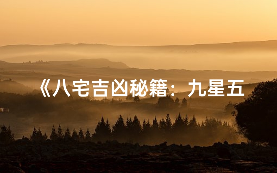 《八宅吉凶秘籍:九星五行排布全解》