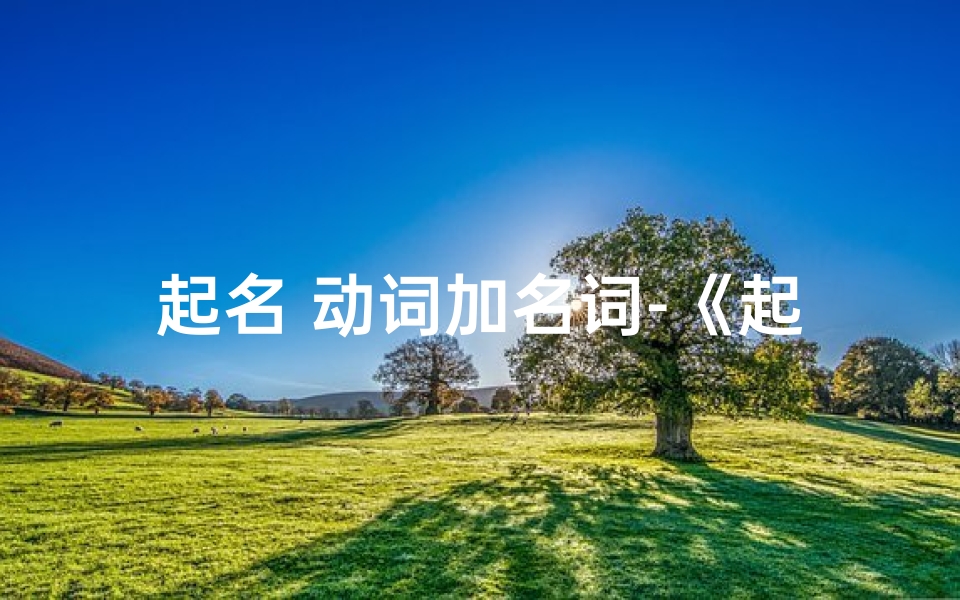 起名 动词加名词-《起名之道:动词加小名,创意无限》