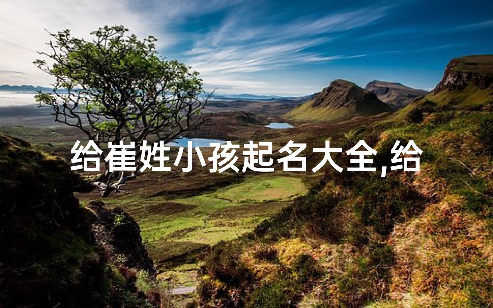 给崔姓小孩起名大全,给崔姓小孩起名大全男孩