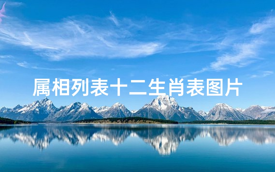 属相列表十二生肖表图片(12生肖顺序图解大全 十二生肖排序表 )
