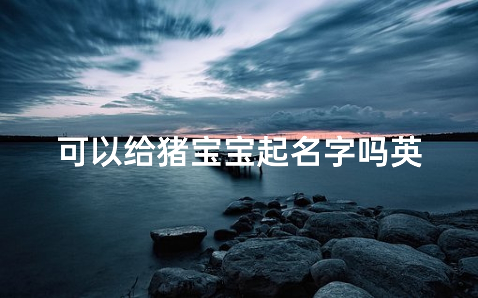 可以给猪宝宝起名字吗英文(属猪的乳名萌2个字)