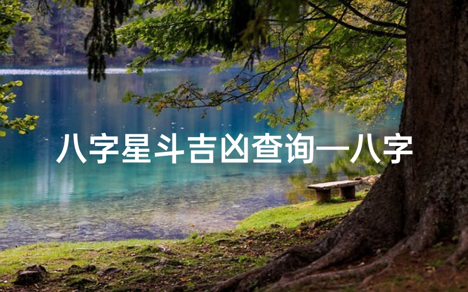 八字星斗吉凶查询—八字星查法