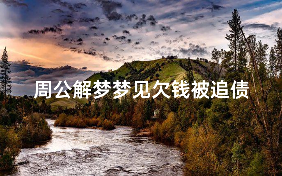 周公解梦梦见欠钱被追债(梦见被人讨债)