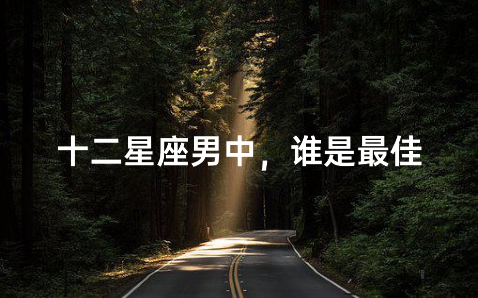 十二星座男中，谁是最佳伴侣？揭秘星座男的爱情特质
