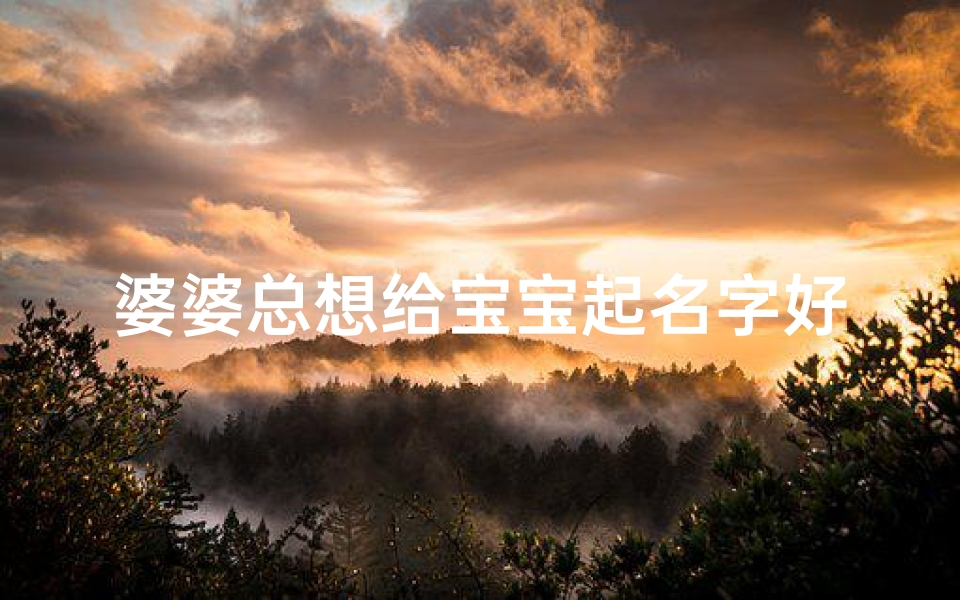 婆婆总想给宝宝起名字好吗(公婆总叫宝宝爸姓 名,单独撇掉妈妈的姓,是我想多了吗 )