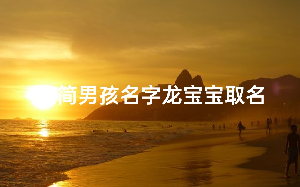 极简男孩名字龙宝宝取名