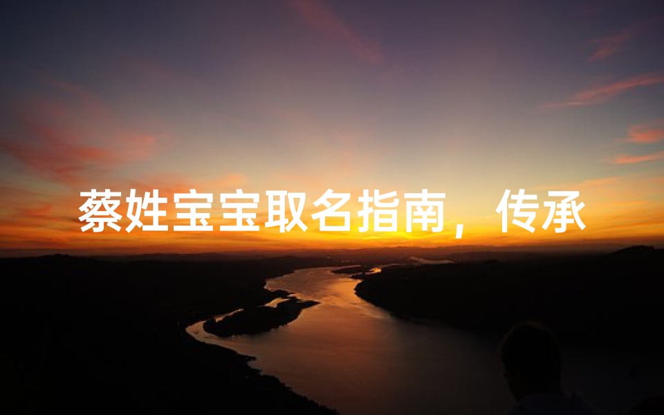 蔡姓宝宝取名指南,传承文化底蕴的命名智慧
