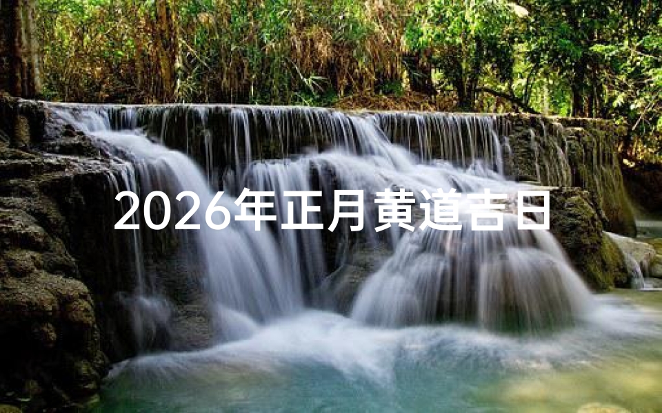 2026年正月黄道吉日一览表及择日指南