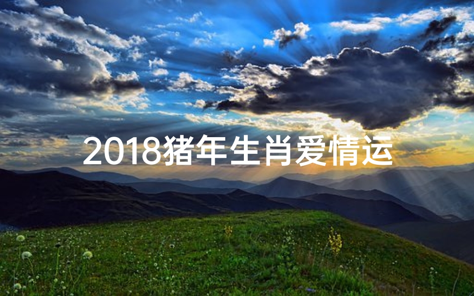 2018猪年生肖爱情运势揭秘:缘起缘灭尽在此刻