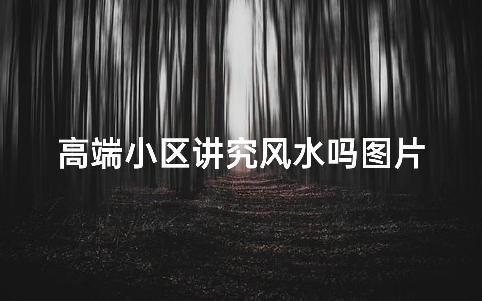高端小区讲究风水吗图片;高端小区风水讲究:揭秘居住环境与运势的秘密