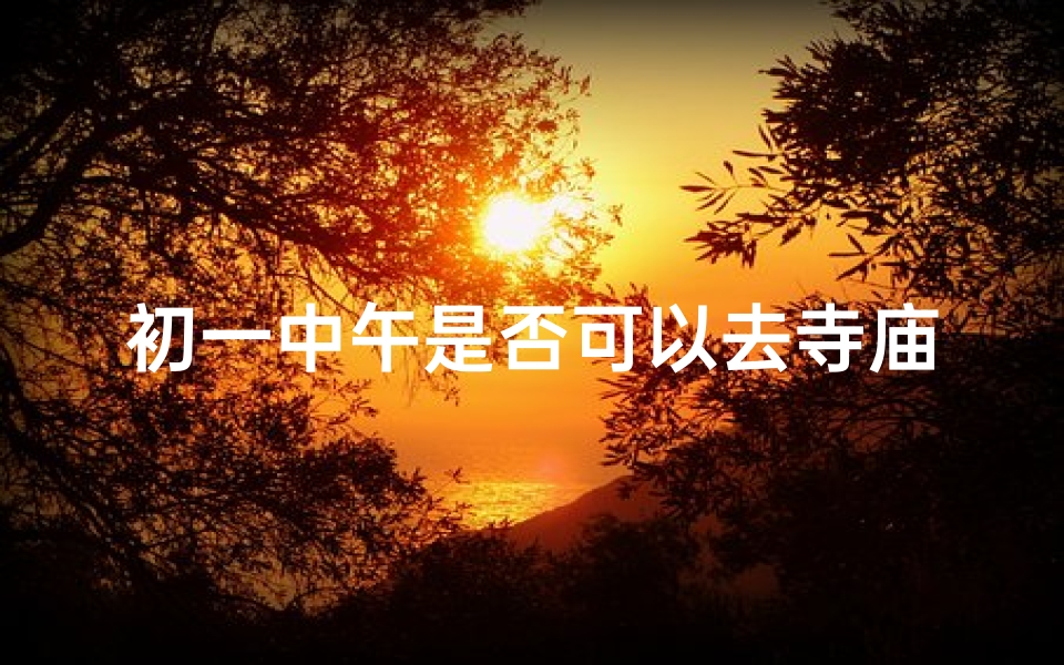 初一中午是否可以去寺庙;初一中午寺庙之行可行否?-海瑞算卦网
