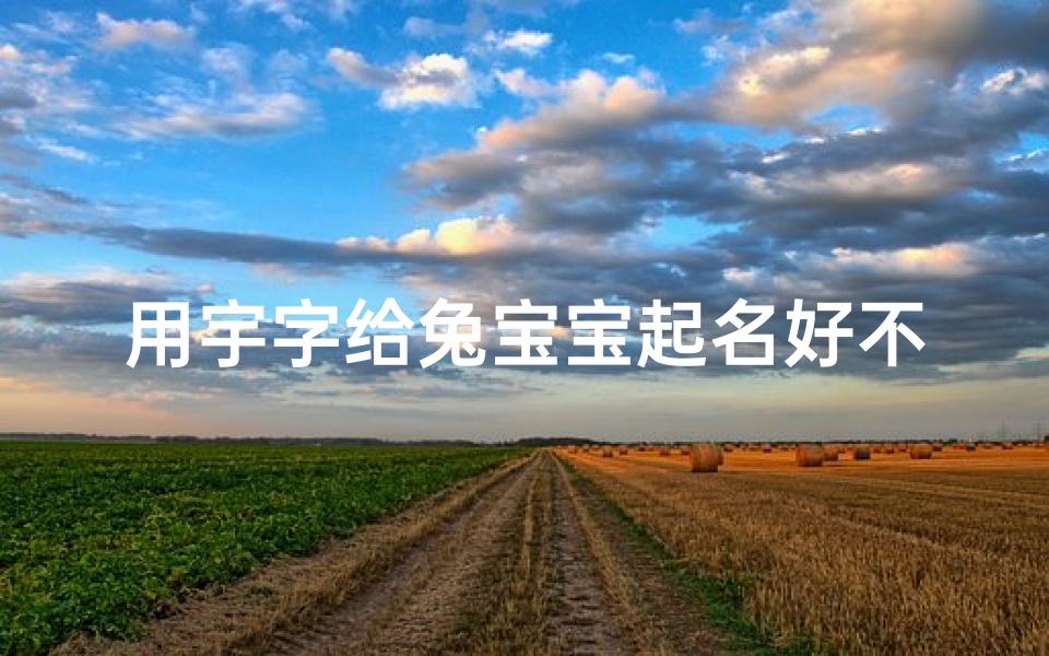 用宇字给兔宝宝起名好不好(2025年属兔宇姓女宝宝取名宜用字有哪些)