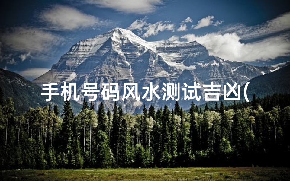 手机号码风水测试吉凶(查查你的手机号码是吉还是凶)