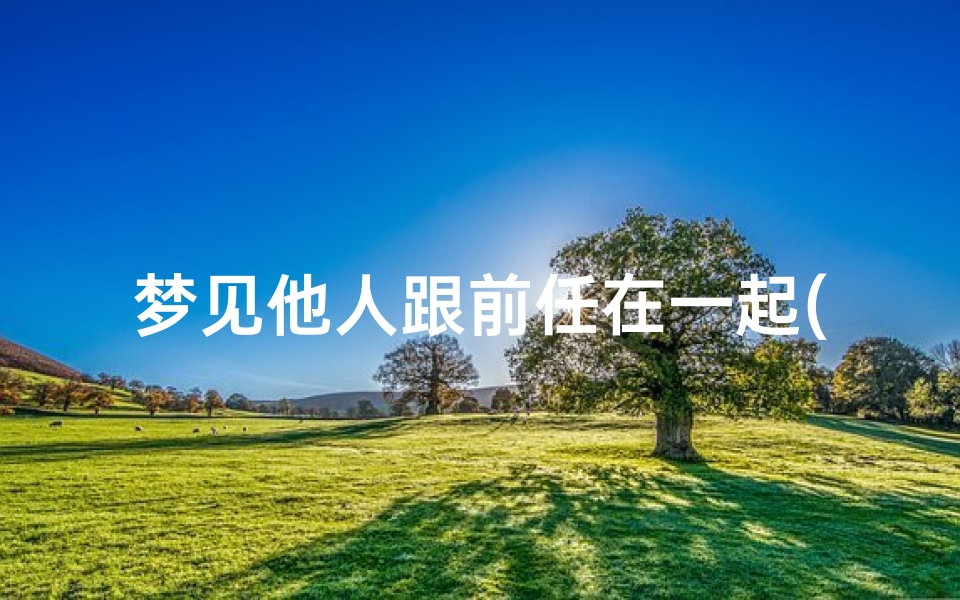 梦见他人跟前任在一起(梦见别人和前男友和好)-海瑞算卦网
