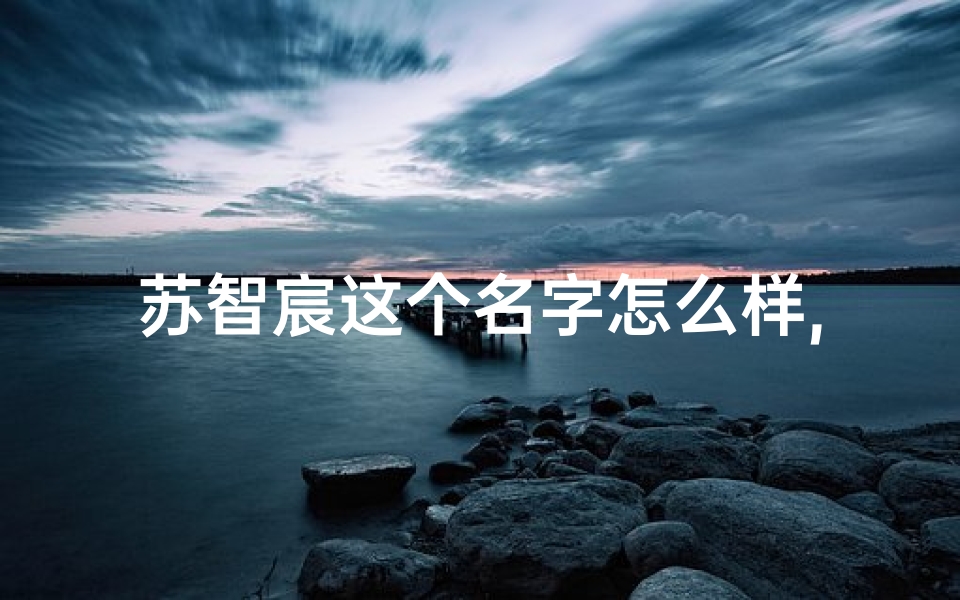 苏智宸这个名字怎么样,《苏智阳:智慧阳光照耀成长之路》